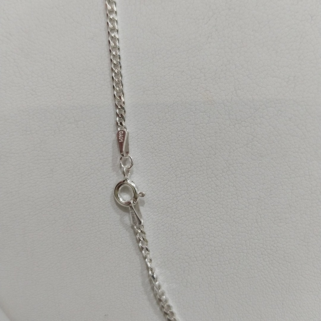 CADENA TEJIDO BARBADO PLATA .925 55 CM 5.3 GR (NUEVO)