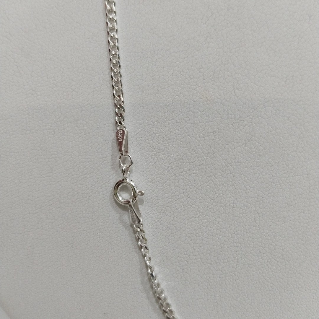 CADENA TEJIDO BARBADO PLATA .925 55 CM 5.3 GR (NUEVO)