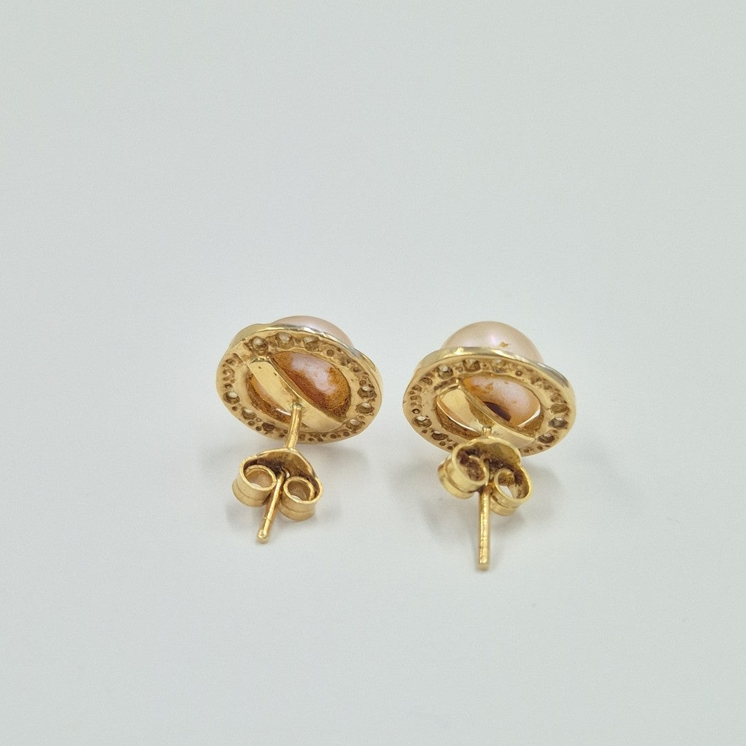 BROQUELES PAR ORO 14 K 3,30 GRMS (SEMINUEVO)