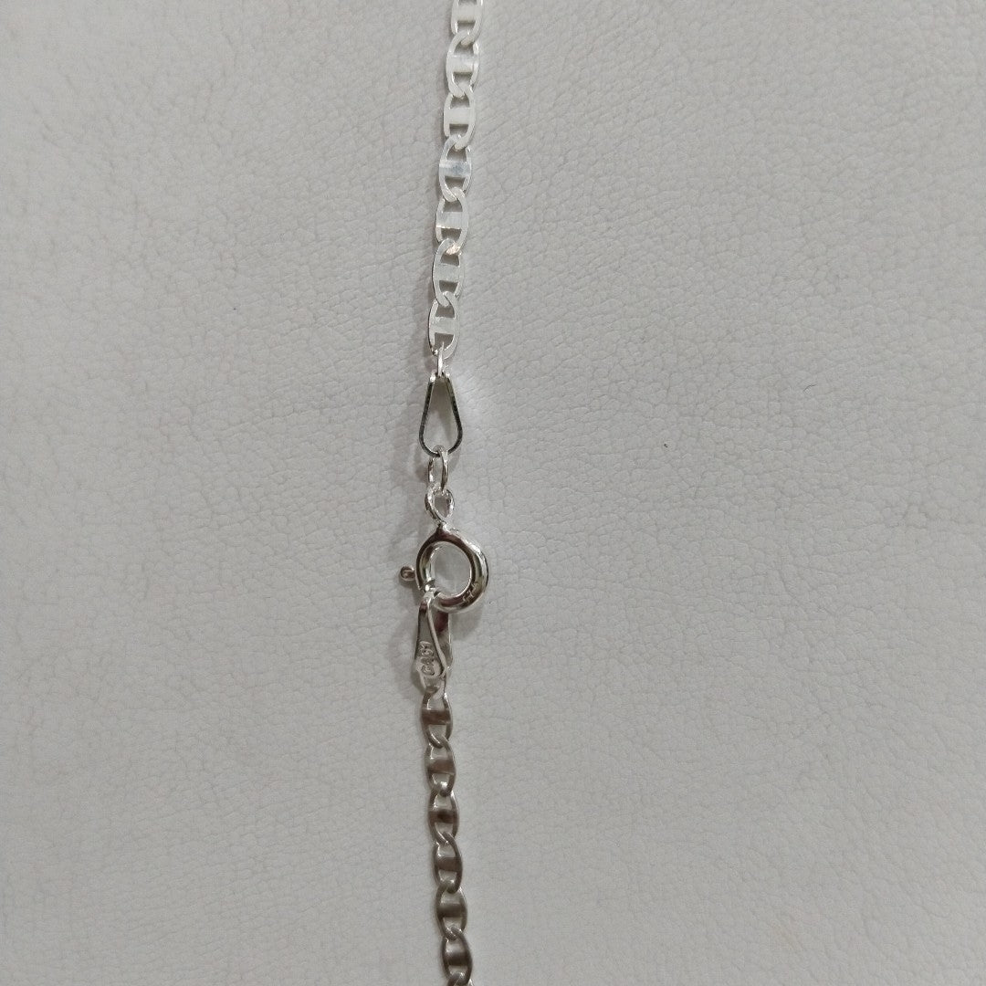 CADENA TEJIDO ESPEJO PLATA .925 55 CM 3.7 GR (NUEVO)