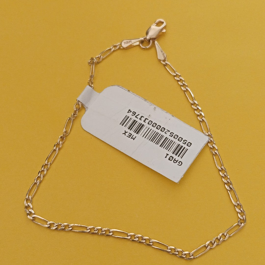 PULSERAS 3X1 ORO 14K 18 CM 1.6 GR (NUEVO)