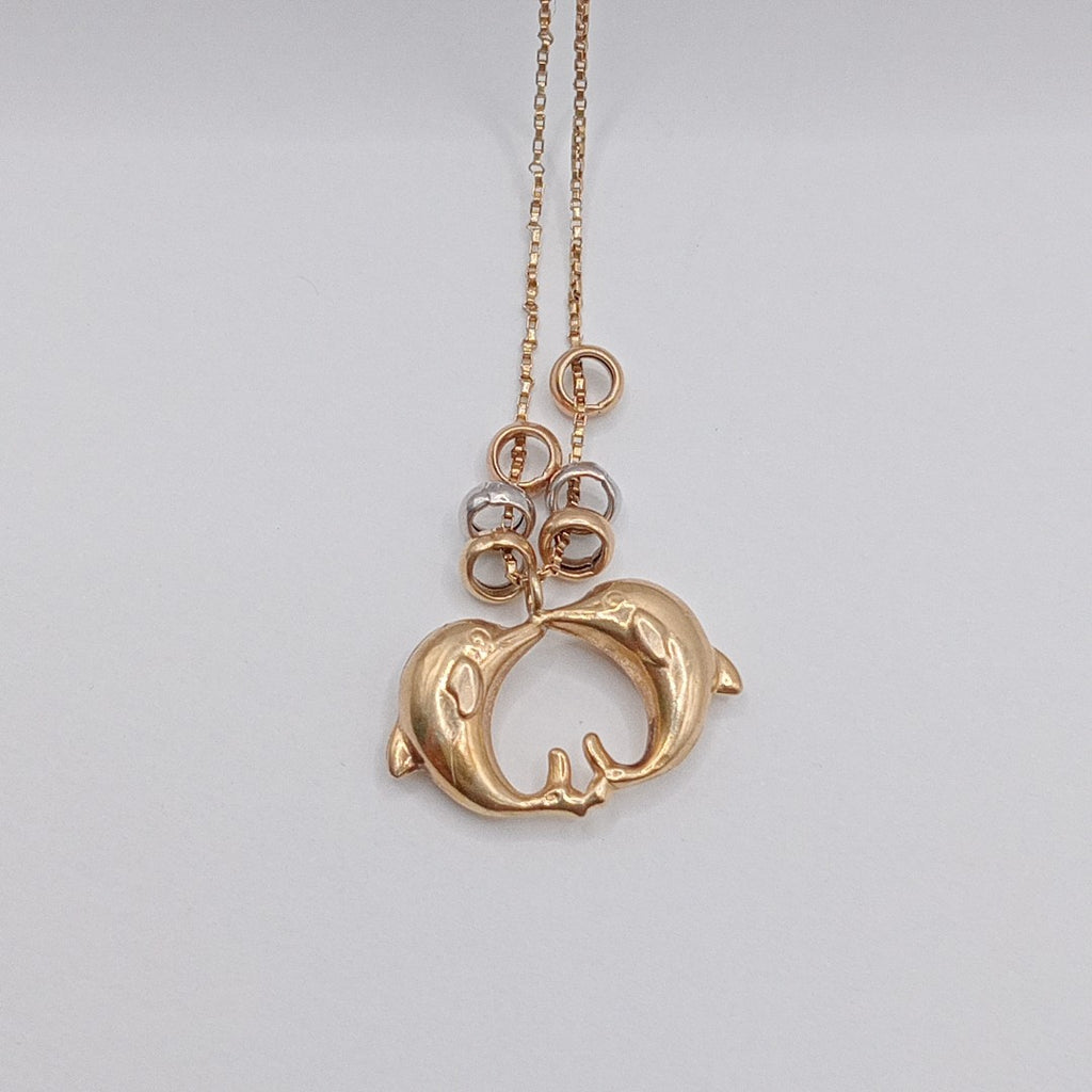 GARGANTILLA ORO COMBINADO 14 K 2,30 GRMS (SEMINUEVO)