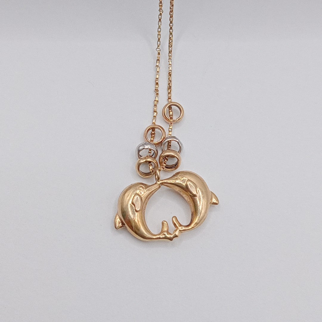 GARGANTILLA ORO COMBINADO 14 K 2,30 GRMS (SEMINUEVO)