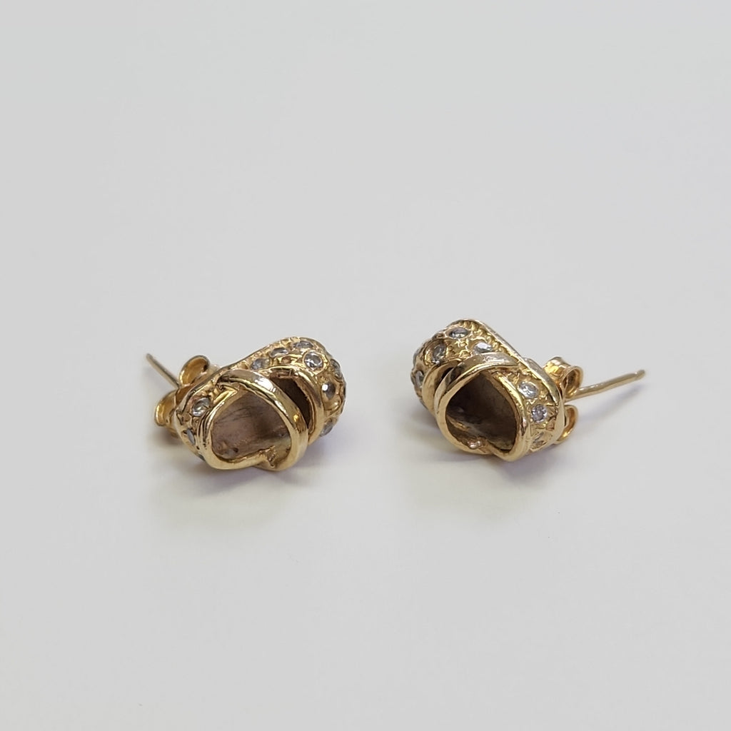 BROQUELES PAR ORO 14 K 4,10 GRMS (SEMINUEVO)