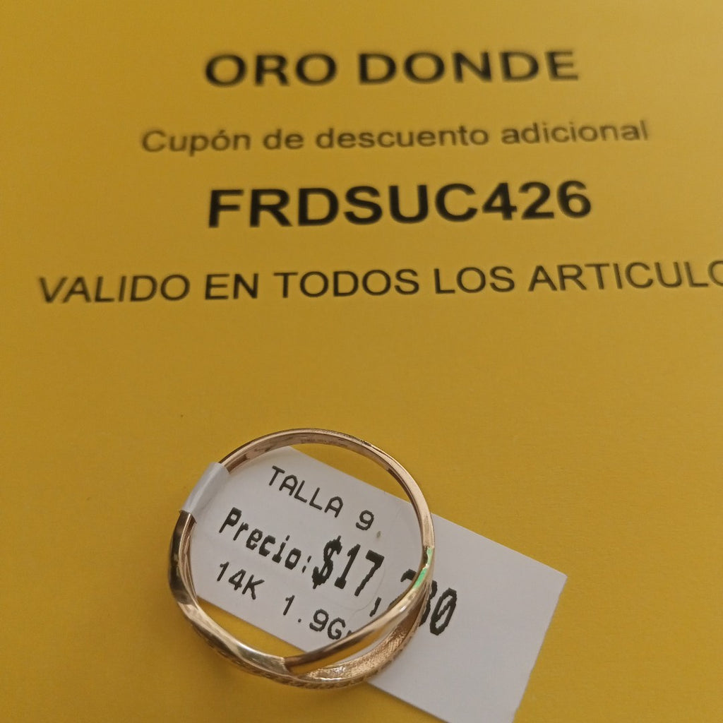 ANILLOS DAMA ORO 14K 1.9 (NUEVO)