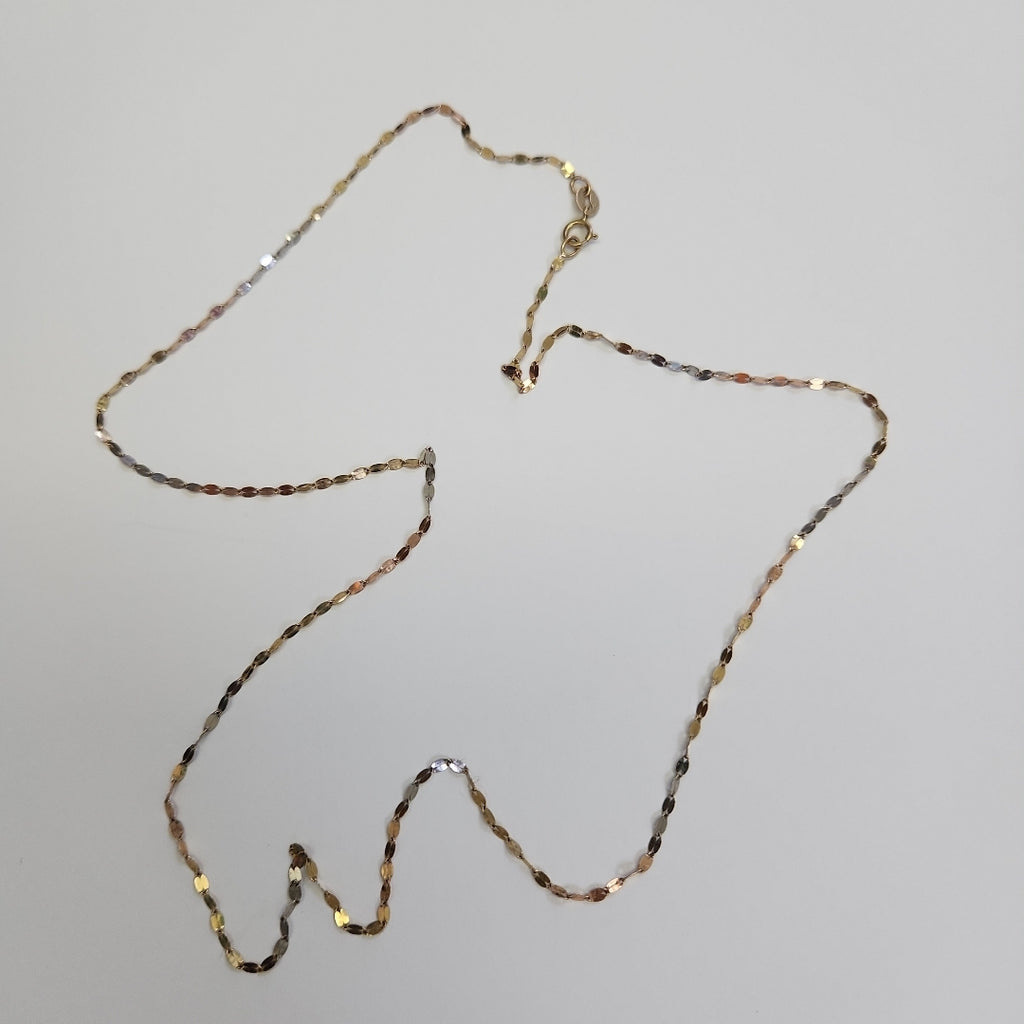 CADENA ORO COMBINADO 10 K 0.7 GRMS (SEMINUEVO)