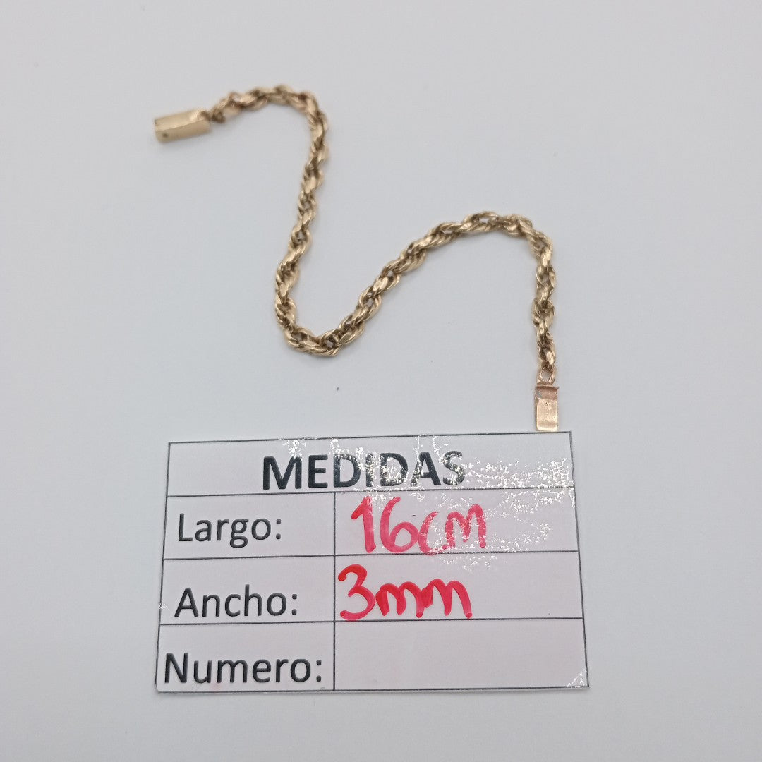 PULSERA ORO 14 K 2,70 GRMS (SEMINUEVO)