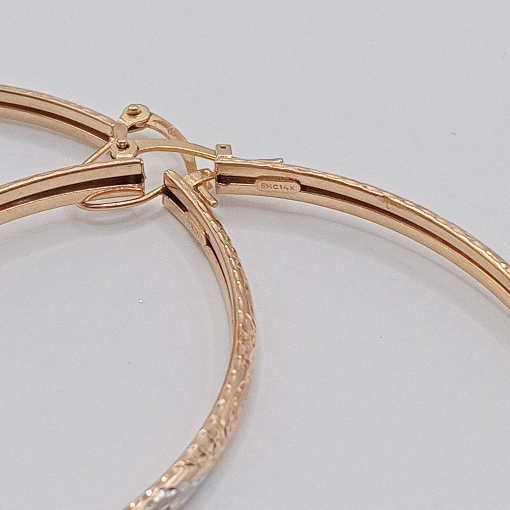 ARRACADAS PAR ORO PLATINO 14 K 7,40 GRMS (SEMINUEVO)