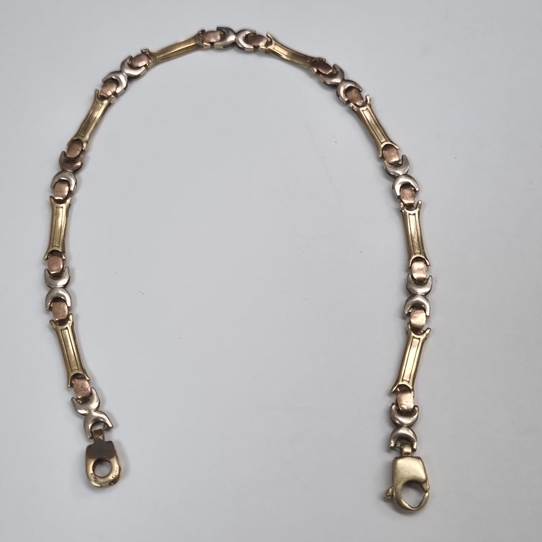 PULSERA ORO,ORO COMBINADO 10 K 5,00 GRMS (SEMINUEVO)