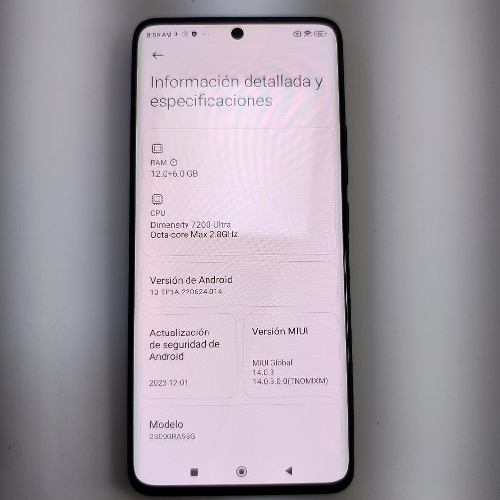 CELULAR XIAOMI REDMI NOTE 13 PRO+ 5G 23090RA98G (2023) 512 GB 12 GB RAM (SEMINUEVO)