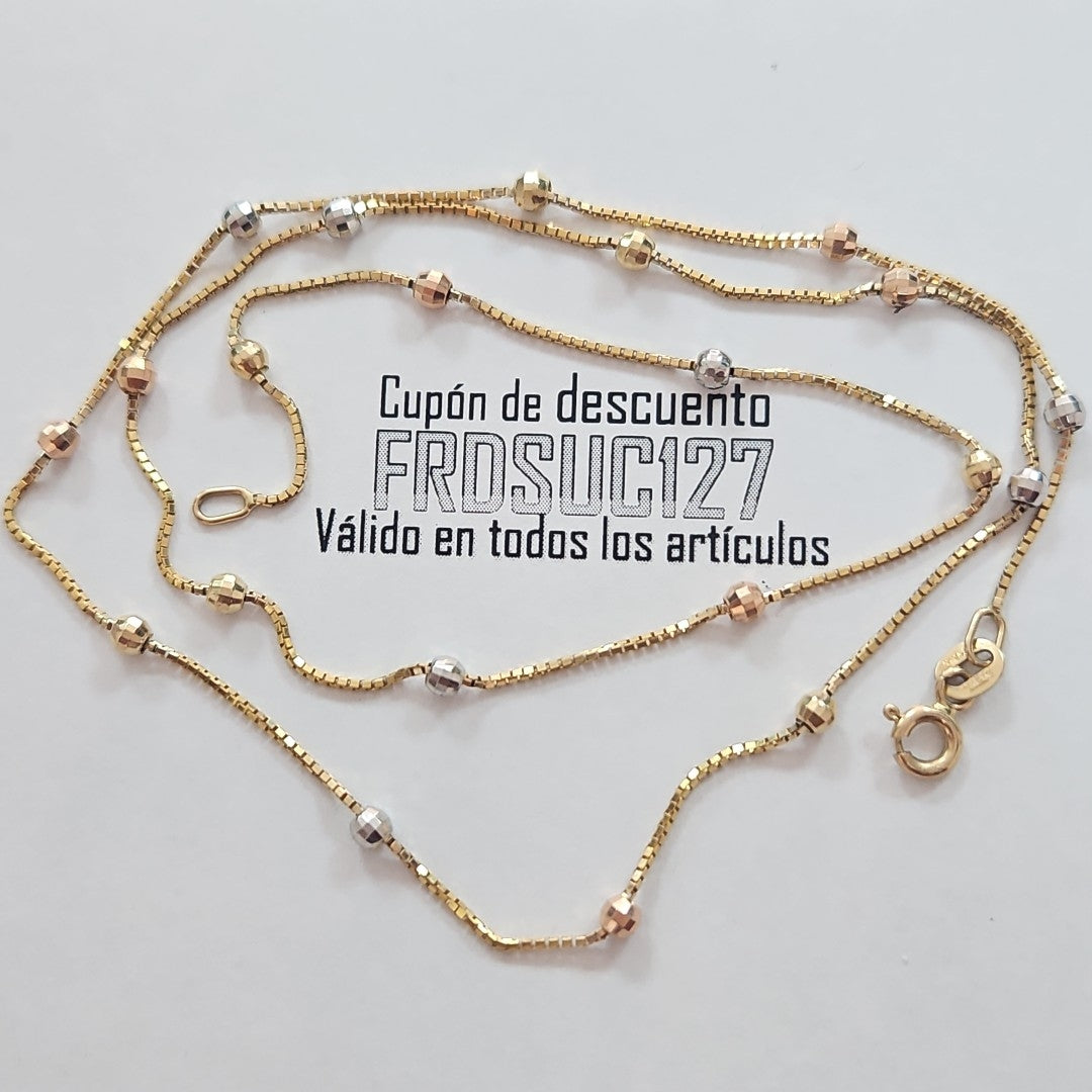 GARGANTILLA ORO, ORO COMBINADO 14 K 3.8 GRMS (SEMINUEVO)
