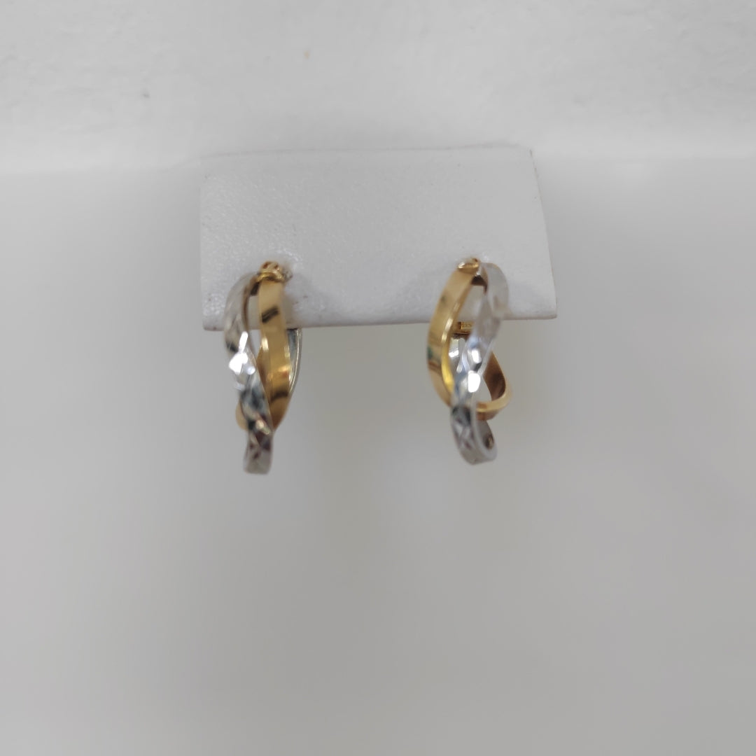 ARRACADAS PAR ORO 14 K 1.6 GRMS (SEMINUEVO)