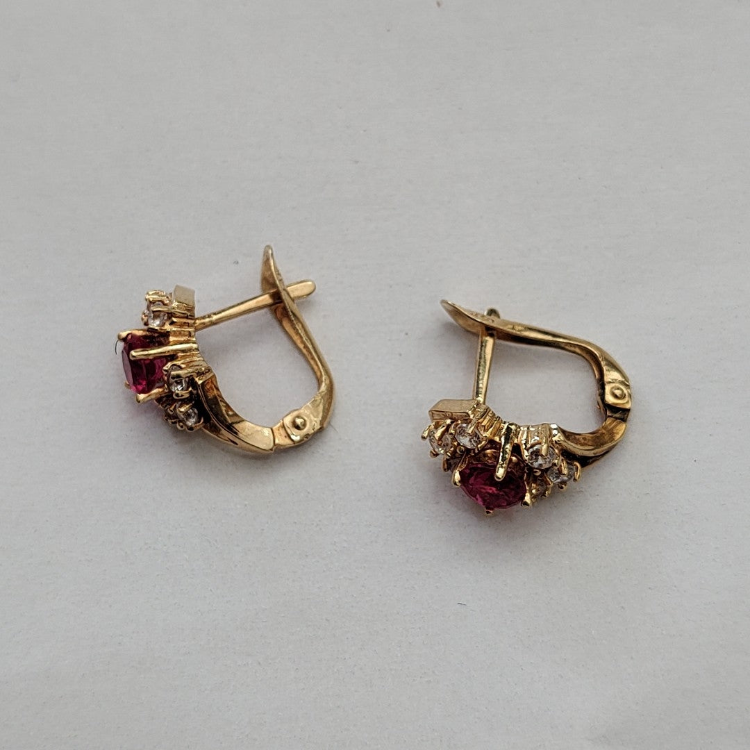 BROQUELES PAR ORO 14 K 2.8 GRMS (SEMINUEVO)