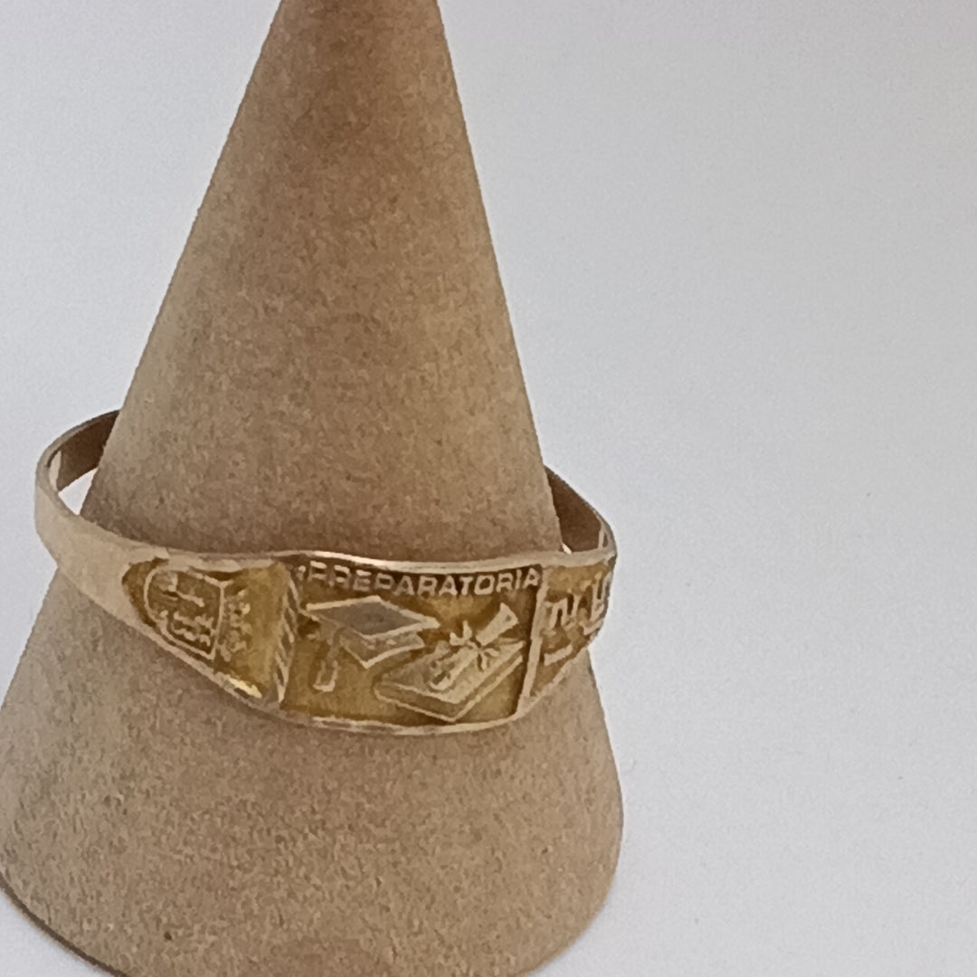 ANILLO DE GRADUACIÓN ORO 8 K 1 GRMS (SEMINUEVO)