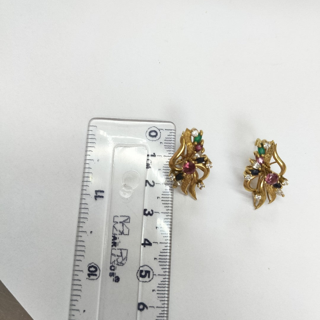 ARETES PAR ORO 14 K 5,80 GRMS (SEMINUEVO)