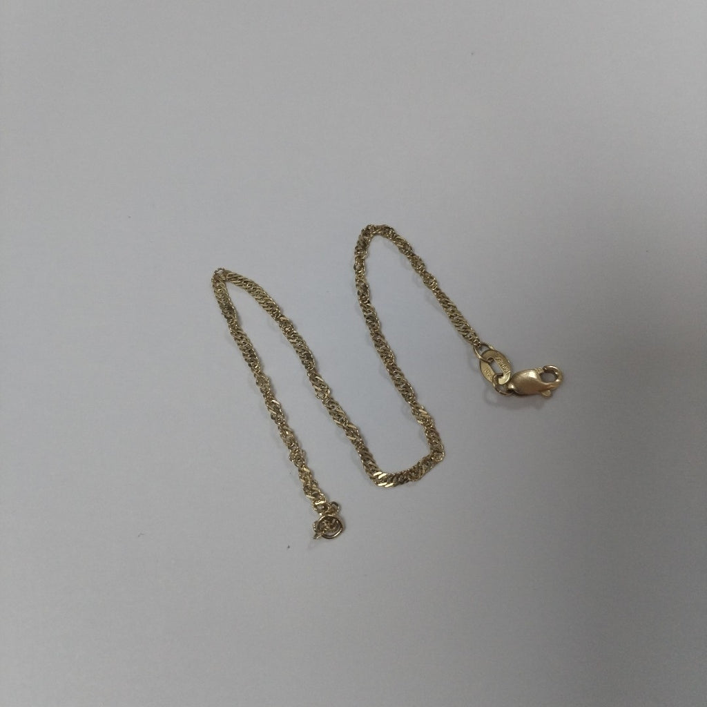 PULSERAS TEJIDO MEDIO TZL ORO 14K 18 CM 1.3 GR (NUEVO)