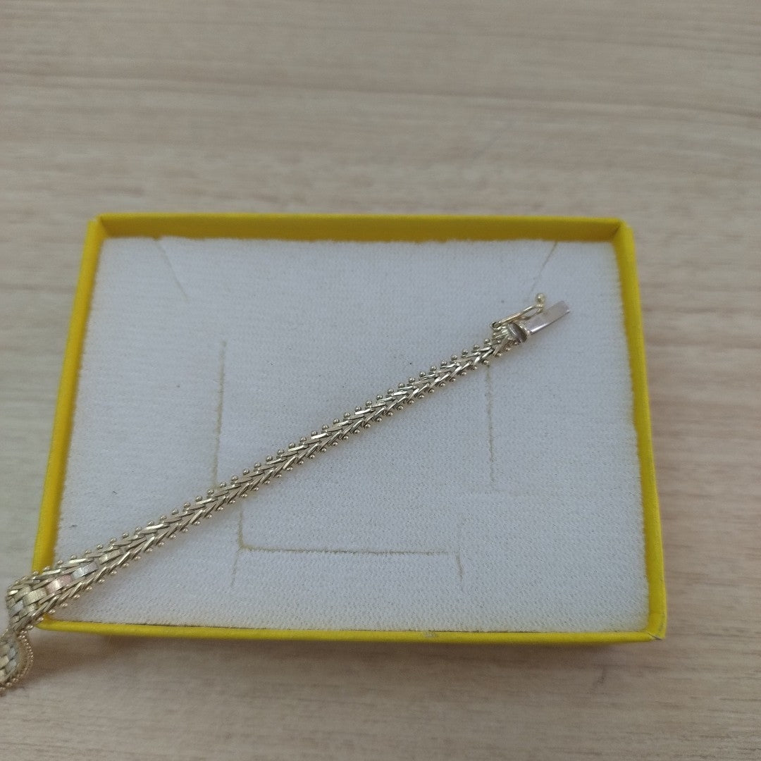 PULSERA ORO, ORO COMBINADO 14 K 8.3 GRMS (SEMINUEVO)