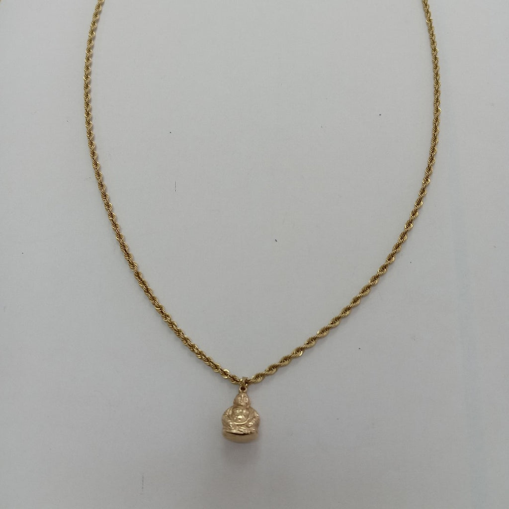 CADENA, DIJE ORO 14 K 4 GRMS (SEMINUEVO)