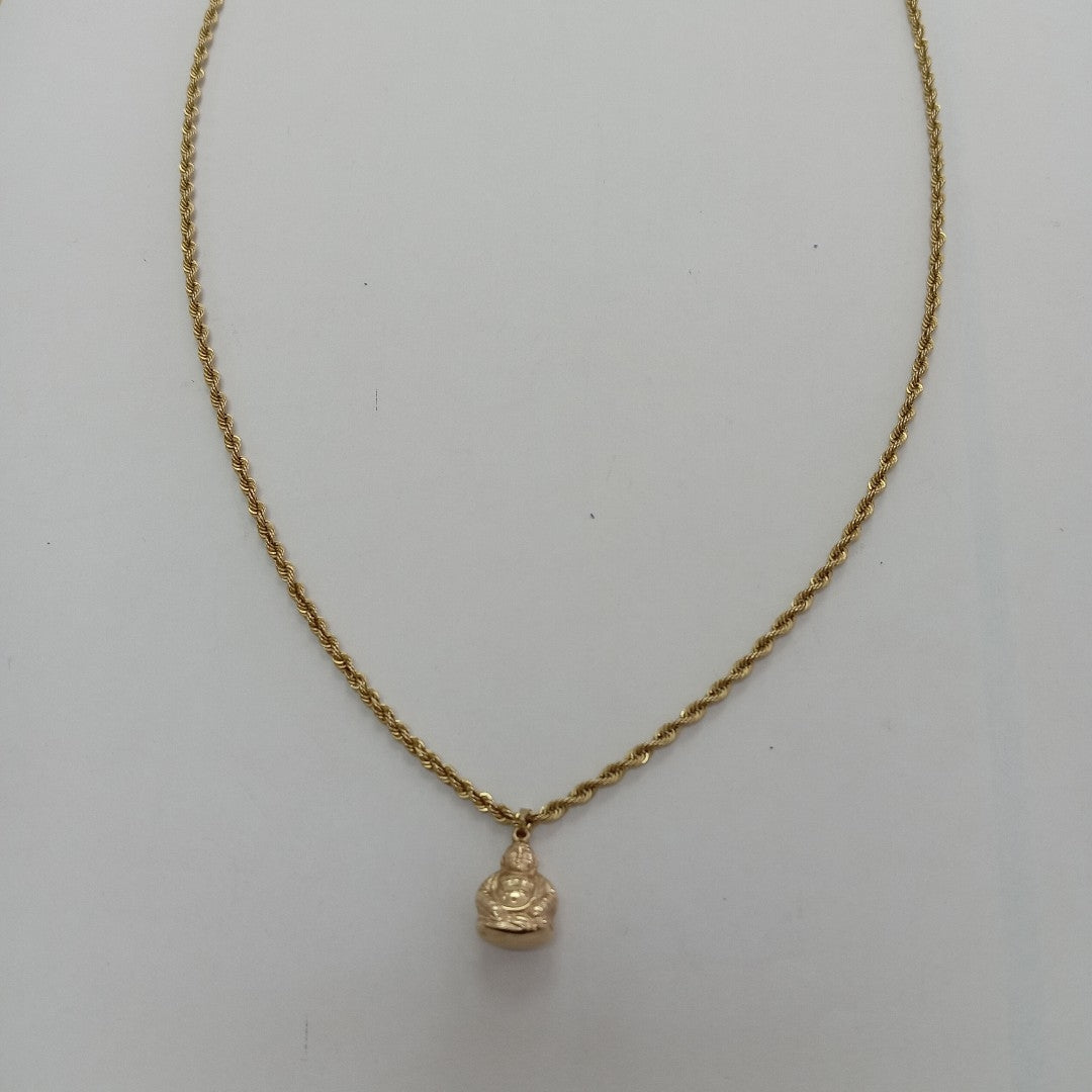 CADENA, DIJE ORO 14 K 4 GRMS (SEMINUEVO)