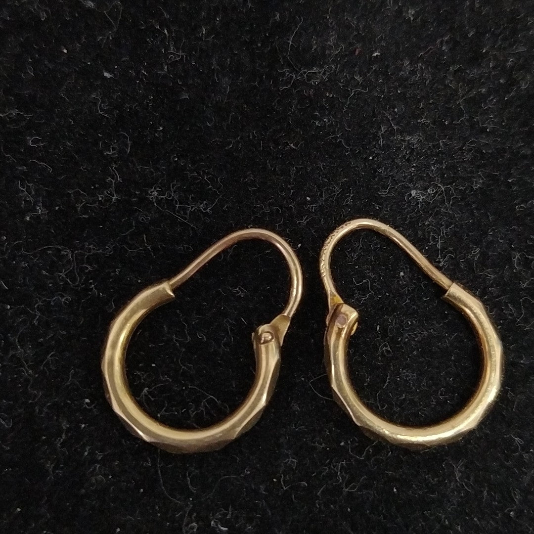 ARRACADAS PAR ORO 14 K 0,90 GRMS (SEMINUEVO)