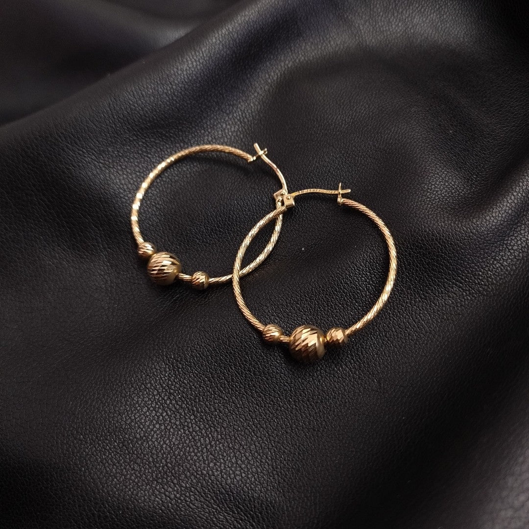 ARRACADAS PAR ORO 14 K 3,30 GRMS (SEMINUEVO)