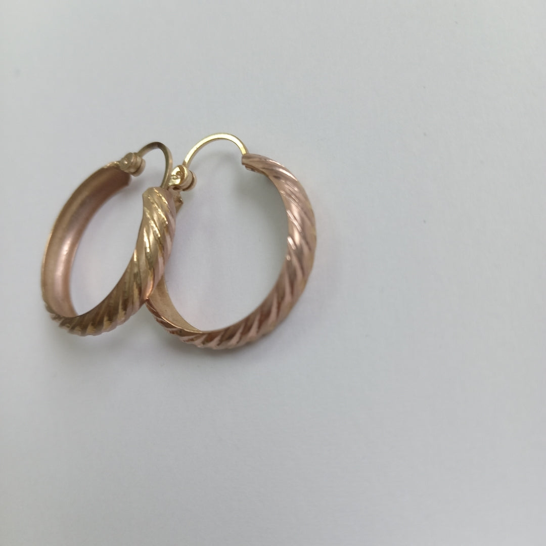ARRACADAS PAR ORO 10 K 2.4 GRMS (SEMINUEVO)