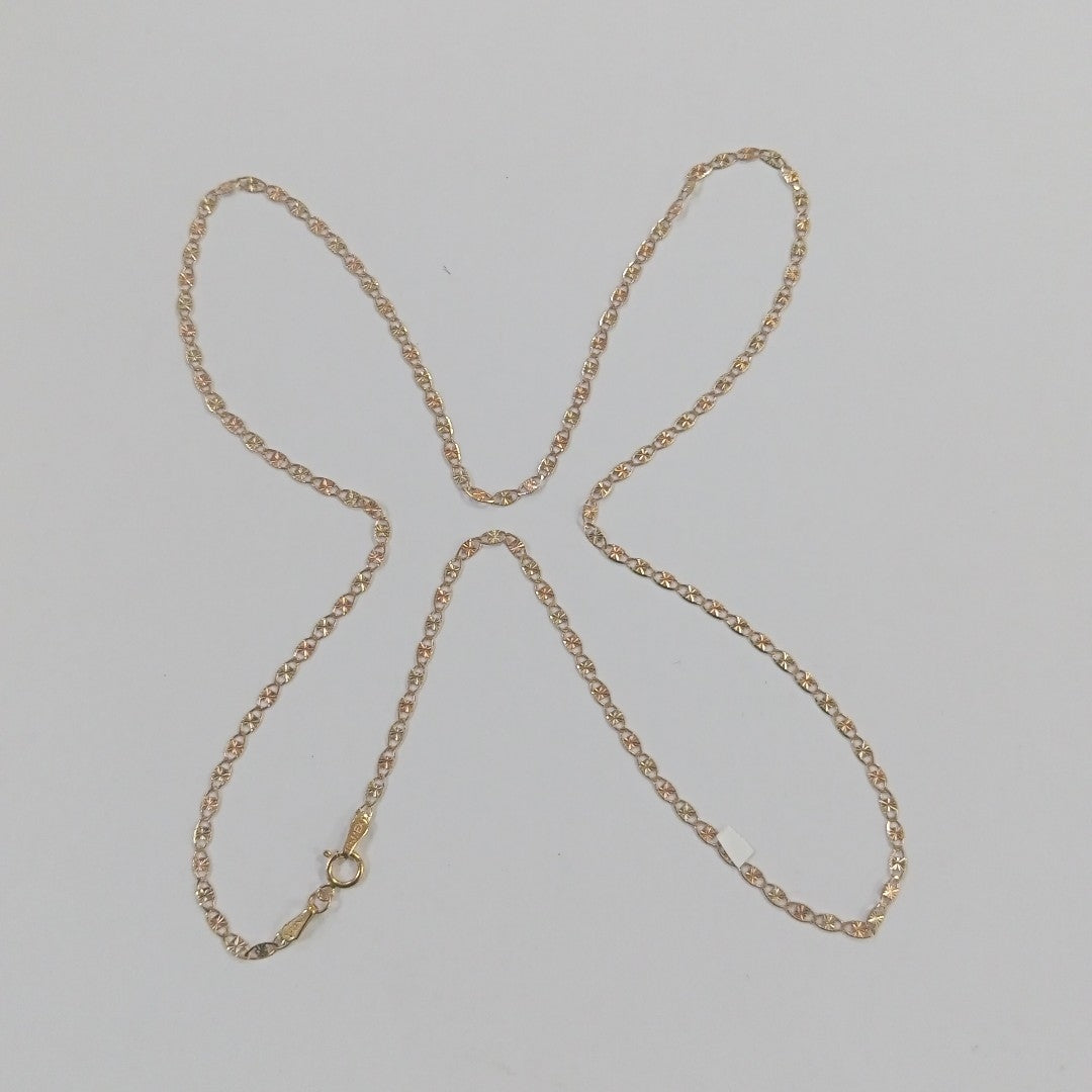 CADENAS TEJIDO GUCHI ORO 10K 60 CM 3.1 GR (NUEVO)