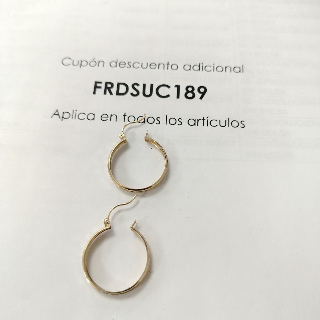 ARRACADAS PAR ORO 10 K 2.2 GRMS (SEMINUEVO)