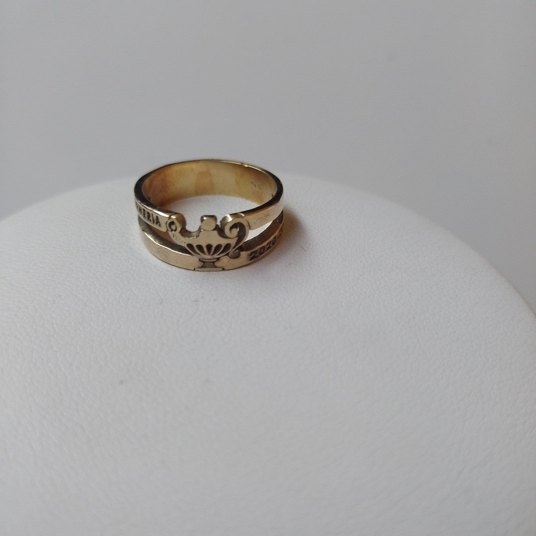 ANILLO DE GRADUACIÓN ORO 14 K 5 GRMS (SEMINUEVO)