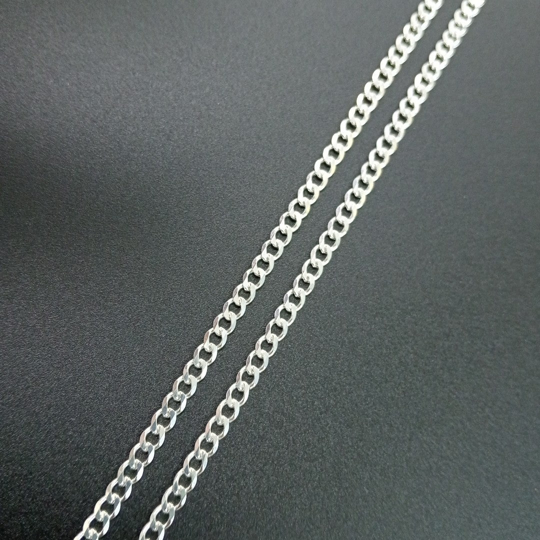 CADENA BARBADA PLATA .925 50 CM 7.22 GR (NUEVO)