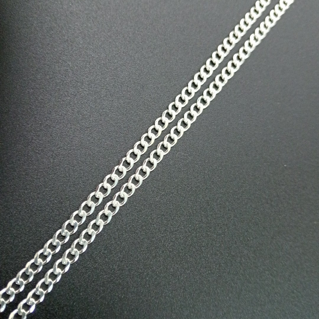 CADENA BARBADA PLATA .925 60 CM 9.42 GR (NUEVO)