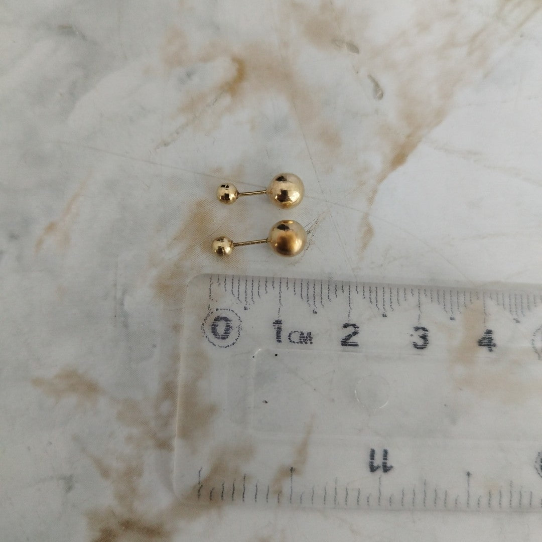 BROQUELES PAR ORO 14 K 1.6 GRMS (SEMINUEVO)