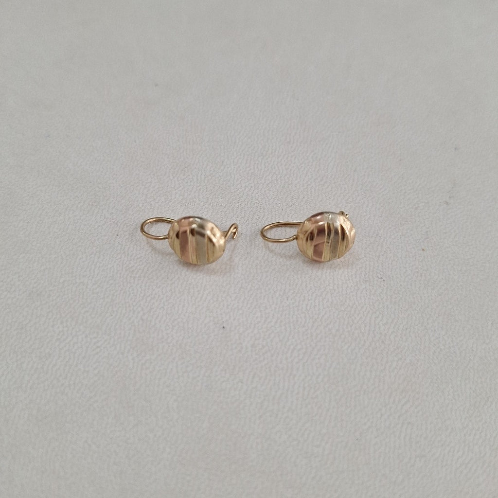 ARETES PAR ORO 8 K 1.1 GRMS (SEMINUEVO)