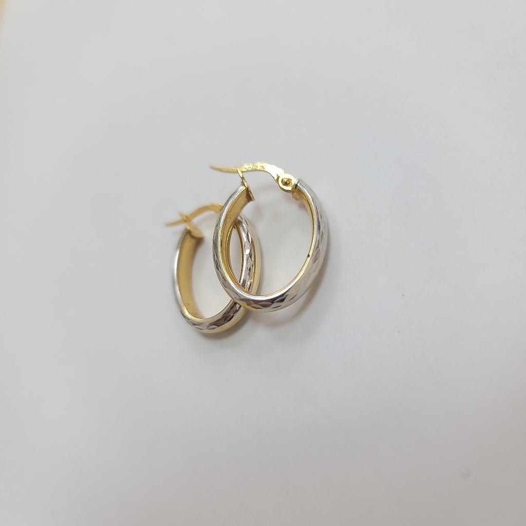 ARRACADAS PAR ORO, ORO COMBINADO 10 K 1.5 GRMS (SEMINUEVO)