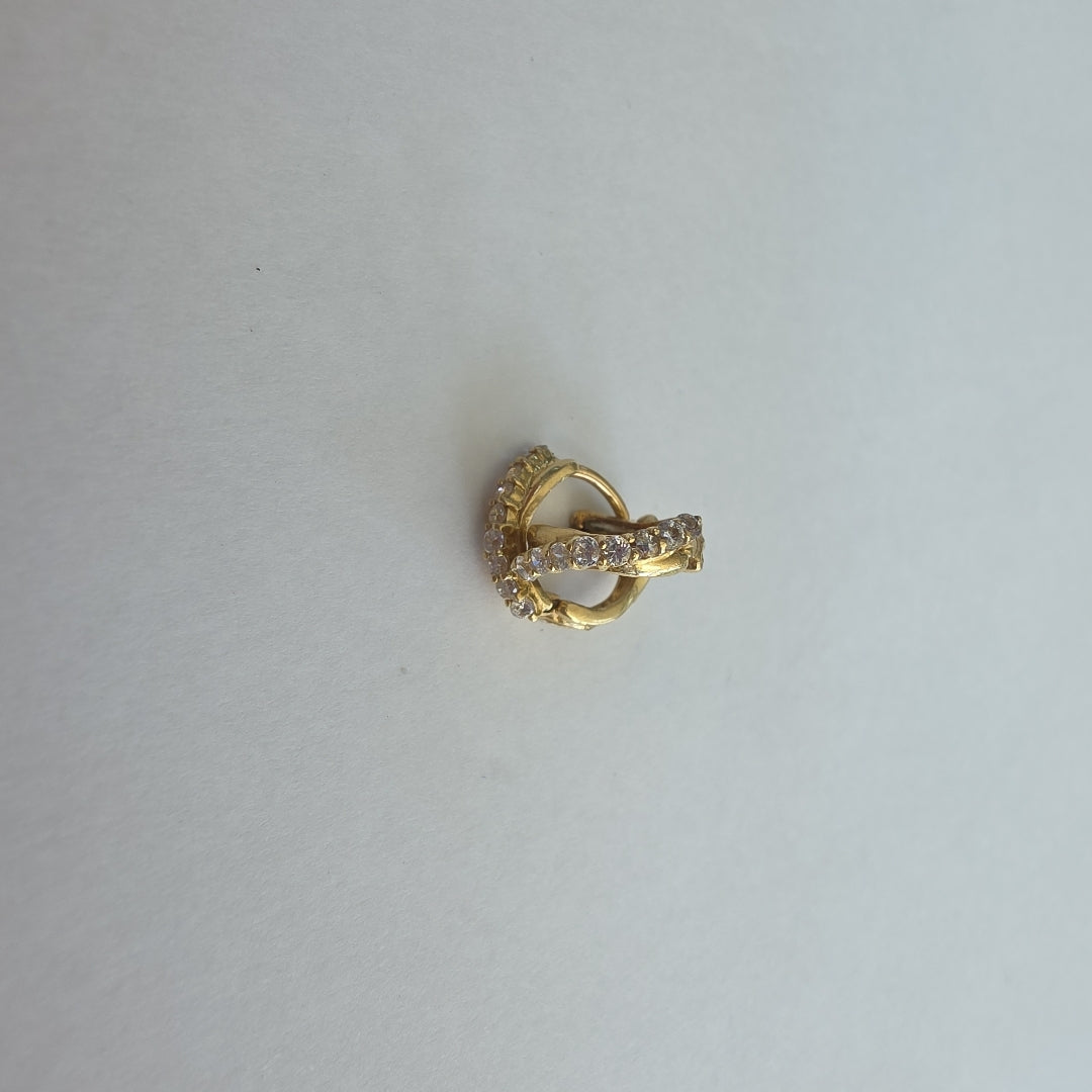 ARRACADAS PAR ORO 14 K 1.6 GRMS (SEMINUEVO)