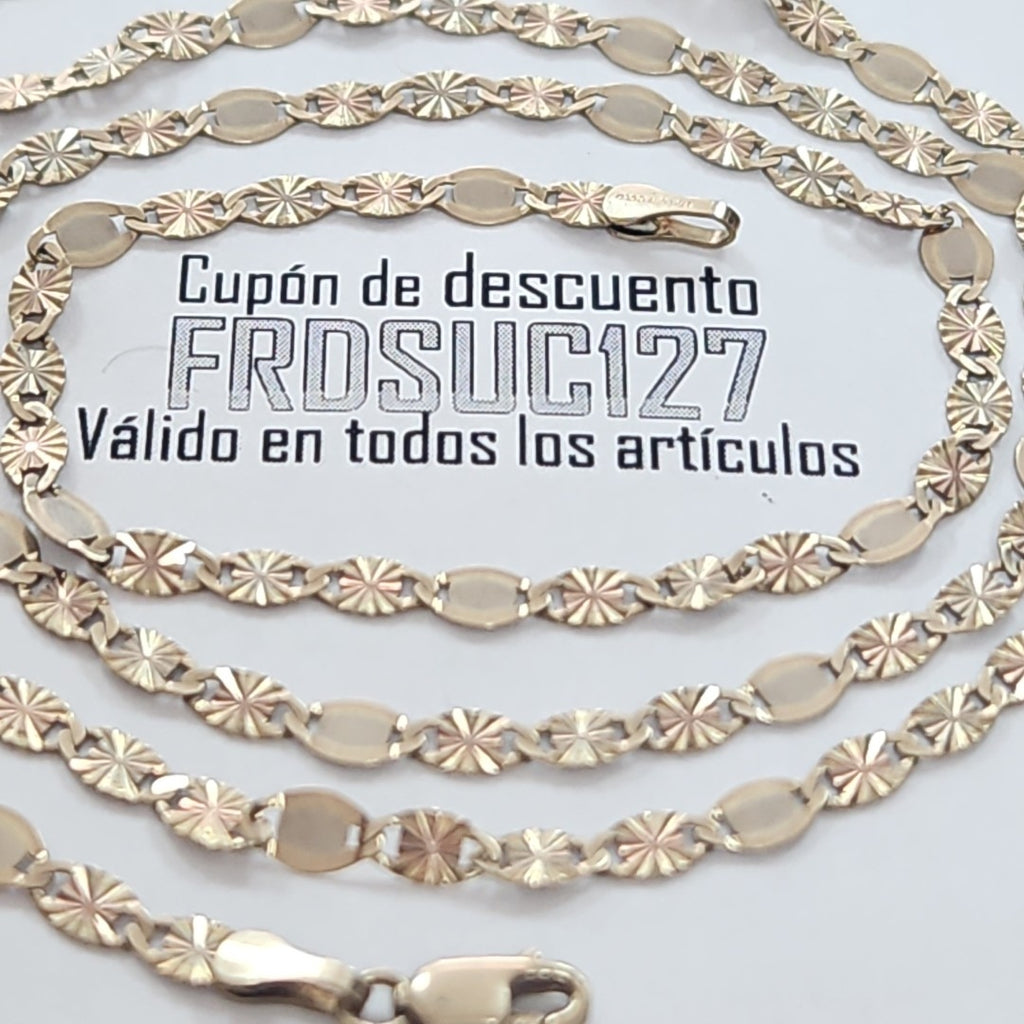 CADENA ORO, ORO COMBINADO 14 K 5.7 GRMS (SEMINUEVO)