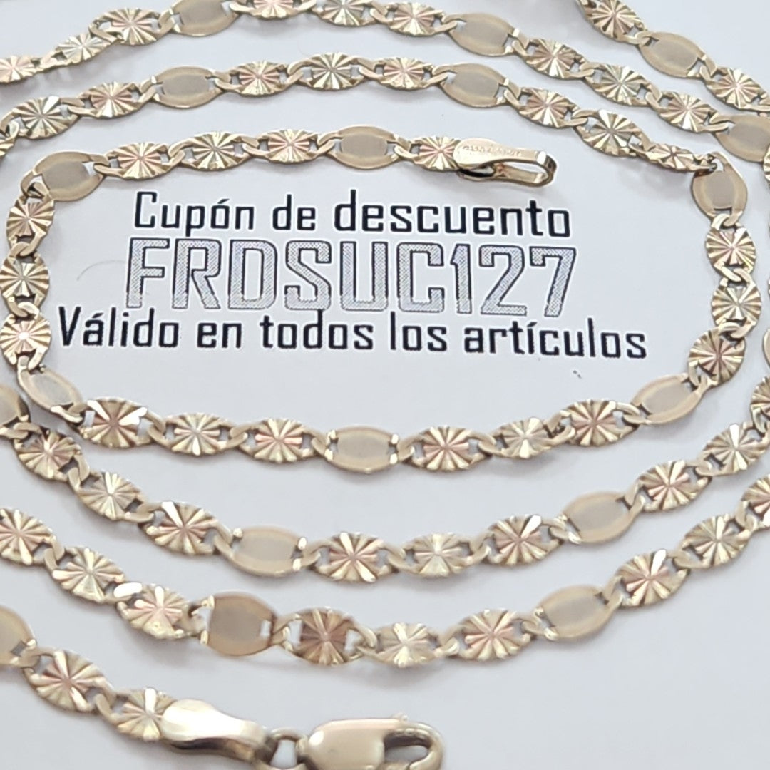 CADENA ORO, ORO COMBINADO 14 K 5.7 GRMS (SEMINUEVO)