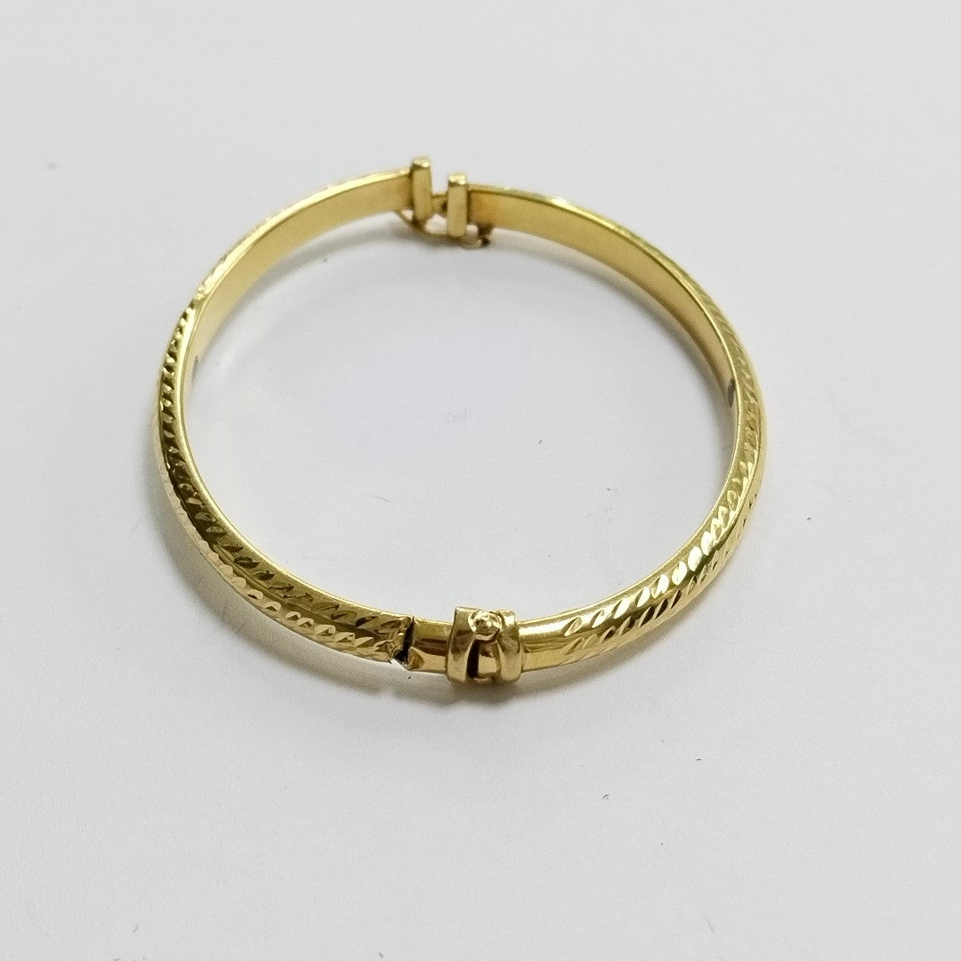 PULSERA RIGIDA ORO 14 K 5,30 GRMS (SEMINUEVO)