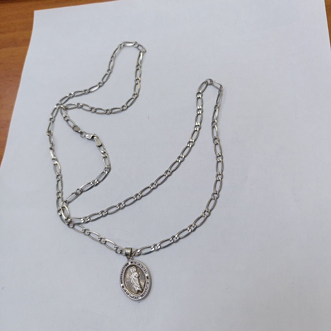 CADENA, DIJE PLATA 14.8 GRMS (SEMINUEVO)