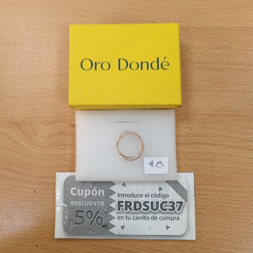 ANILLO ORO 10 K 3,50 GRMS (SEMINUEVO)
