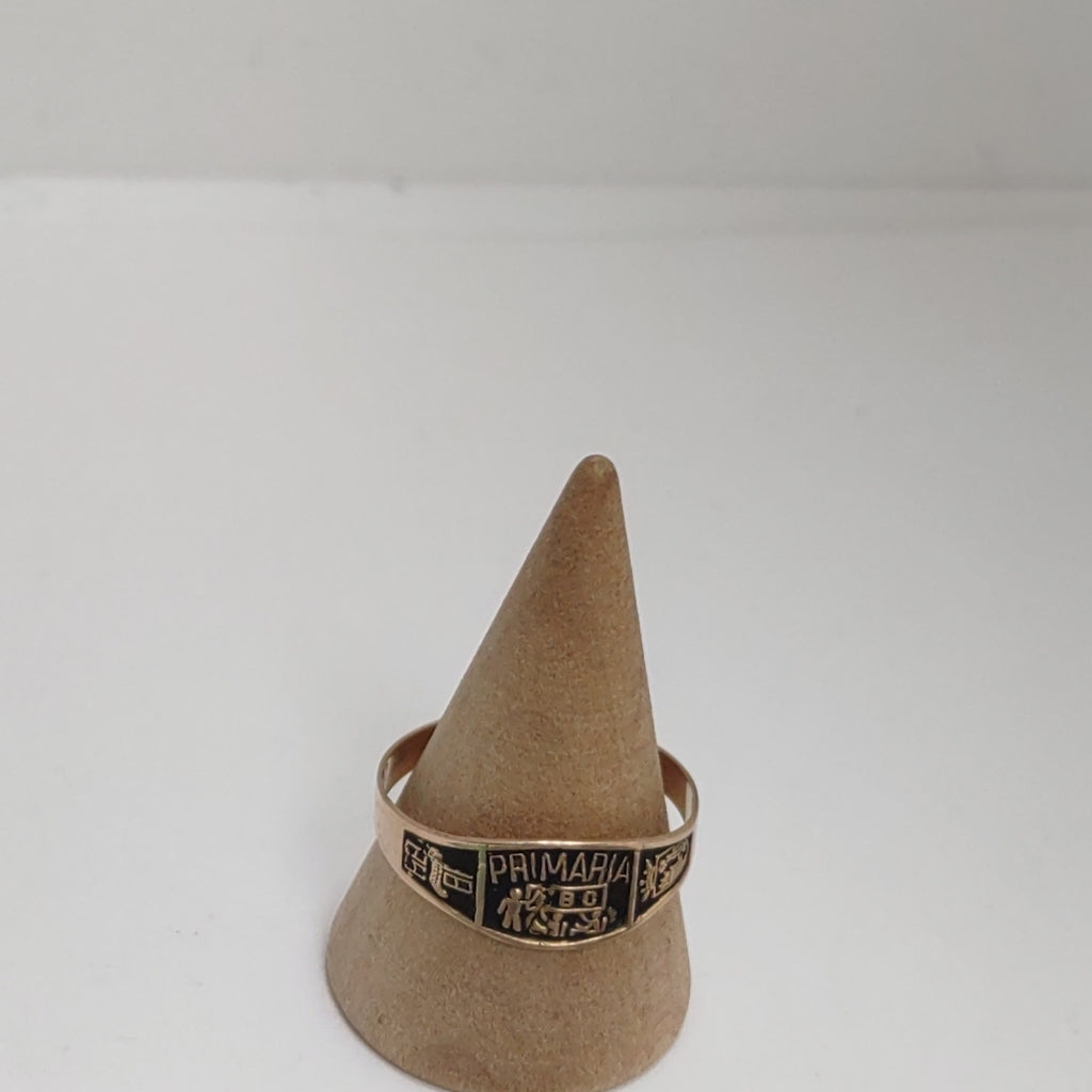 ANILLO DE GRADUACIÓN ORO 8 K 1.2 GRMS (SEMINUEVO)