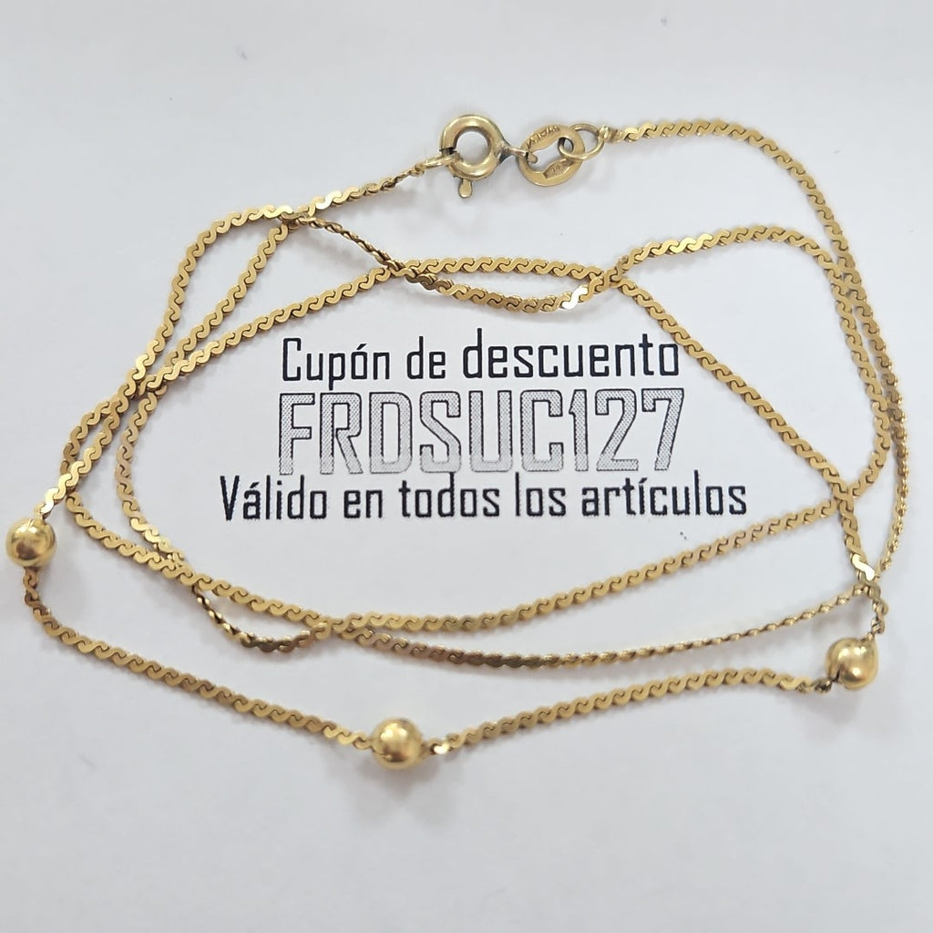 CADENA ORO 14 K 2,60 GRMS (SEMINUEVO)