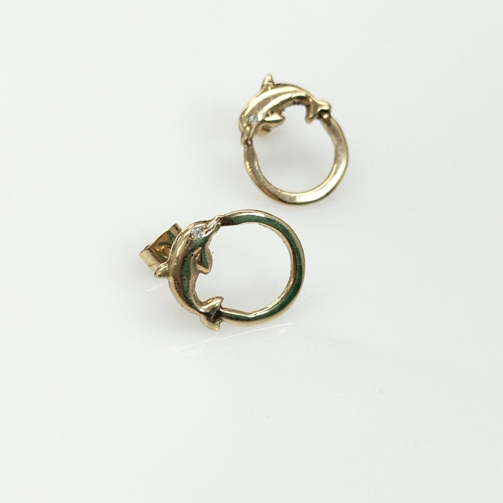 ARRACADAS PAR ORO 14 K 3.5 GRMS (SEMINUEVO)