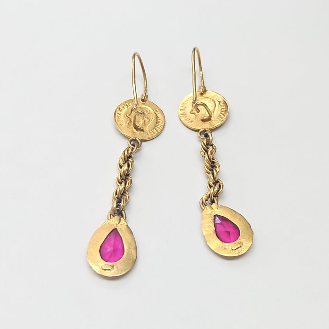 ARETES PAR ORO 10 K 4,20 GRMS (SEMINUEVO)