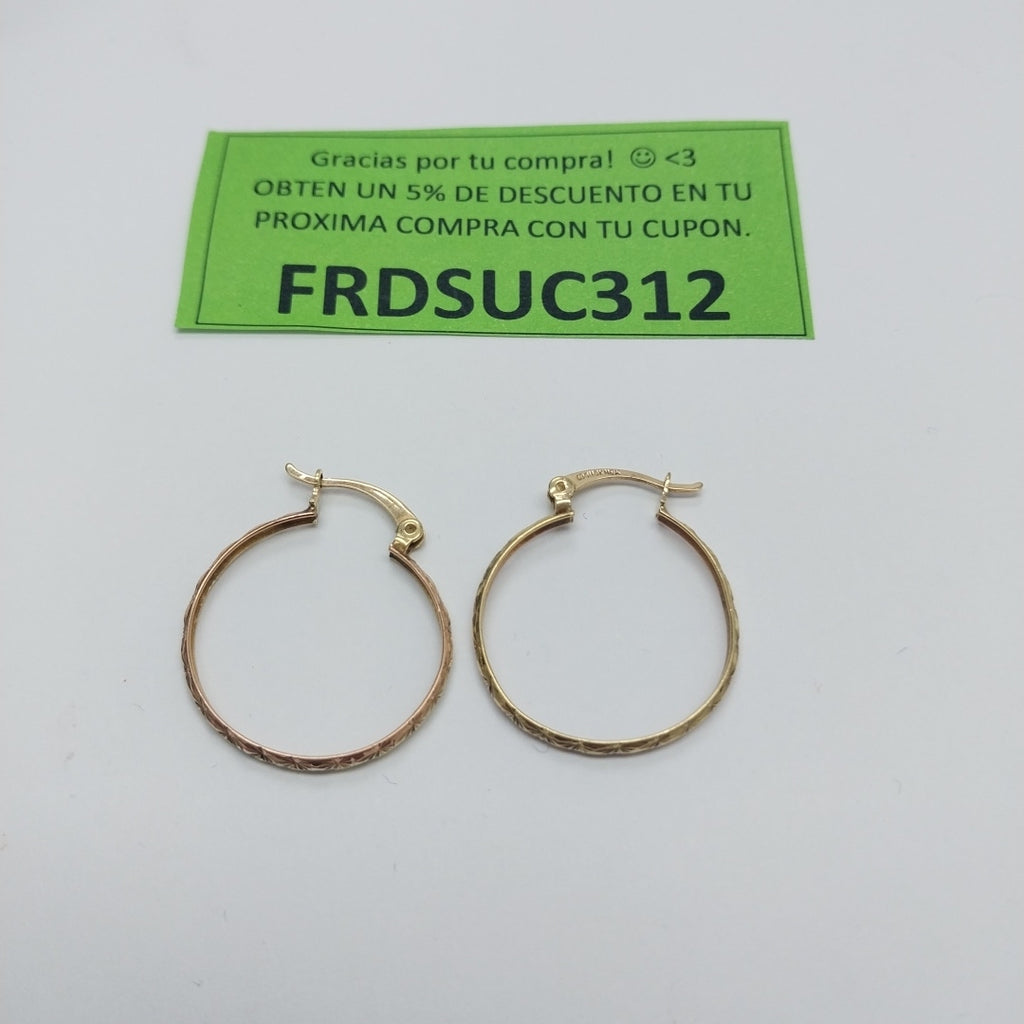 ARRACADAS PAR ORO 10 K 2 GRMS (SEMINUEVO)
