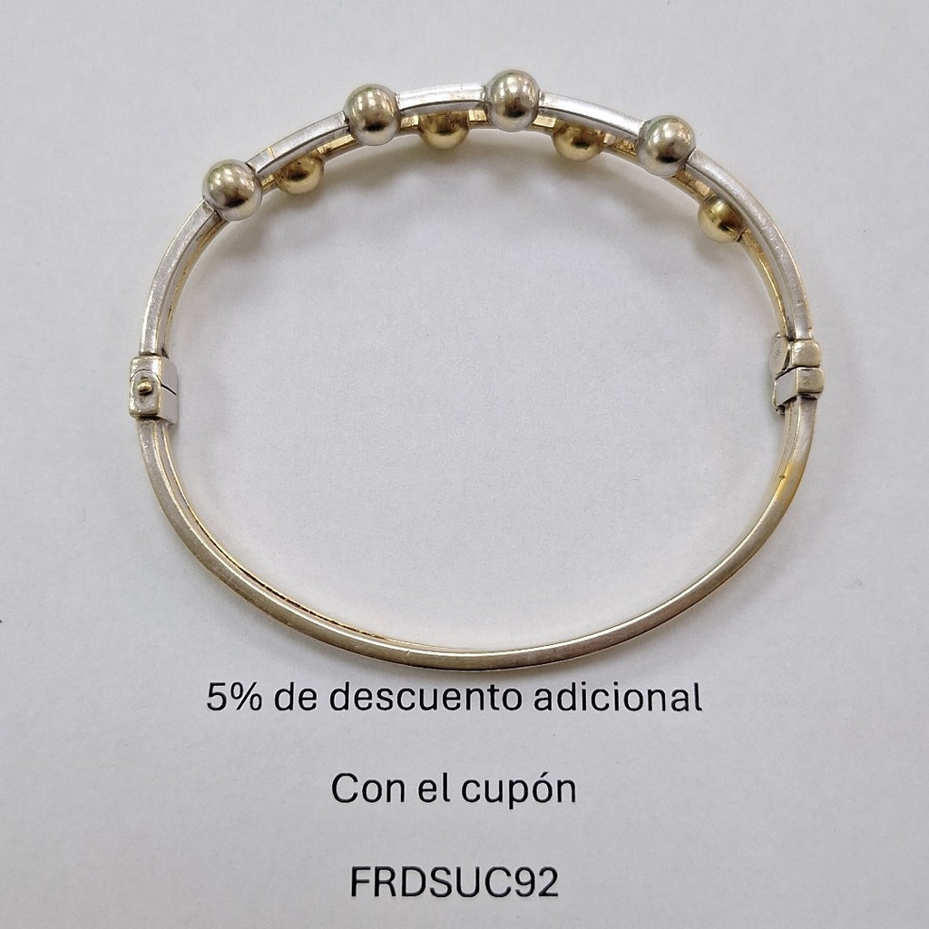 PULSERA RIGIDA ORO 14 K 12 GRMS (SEMINUEVO)