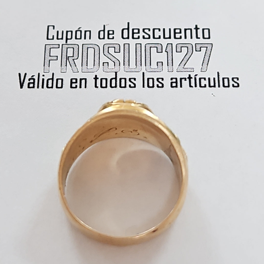 ANILLO DE GRADUACIÓN ORO 10 K 8,00 GRMS (SEMINUEVO)