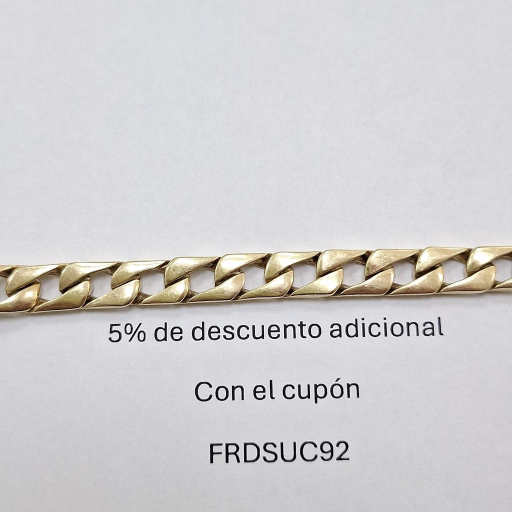 K1 29,00 GRMS 14 K ESPECIFICACIONES COMPLEMENTARIAS ESCLAVA TEJIDO ESLABONES , (SEMINUEVO)