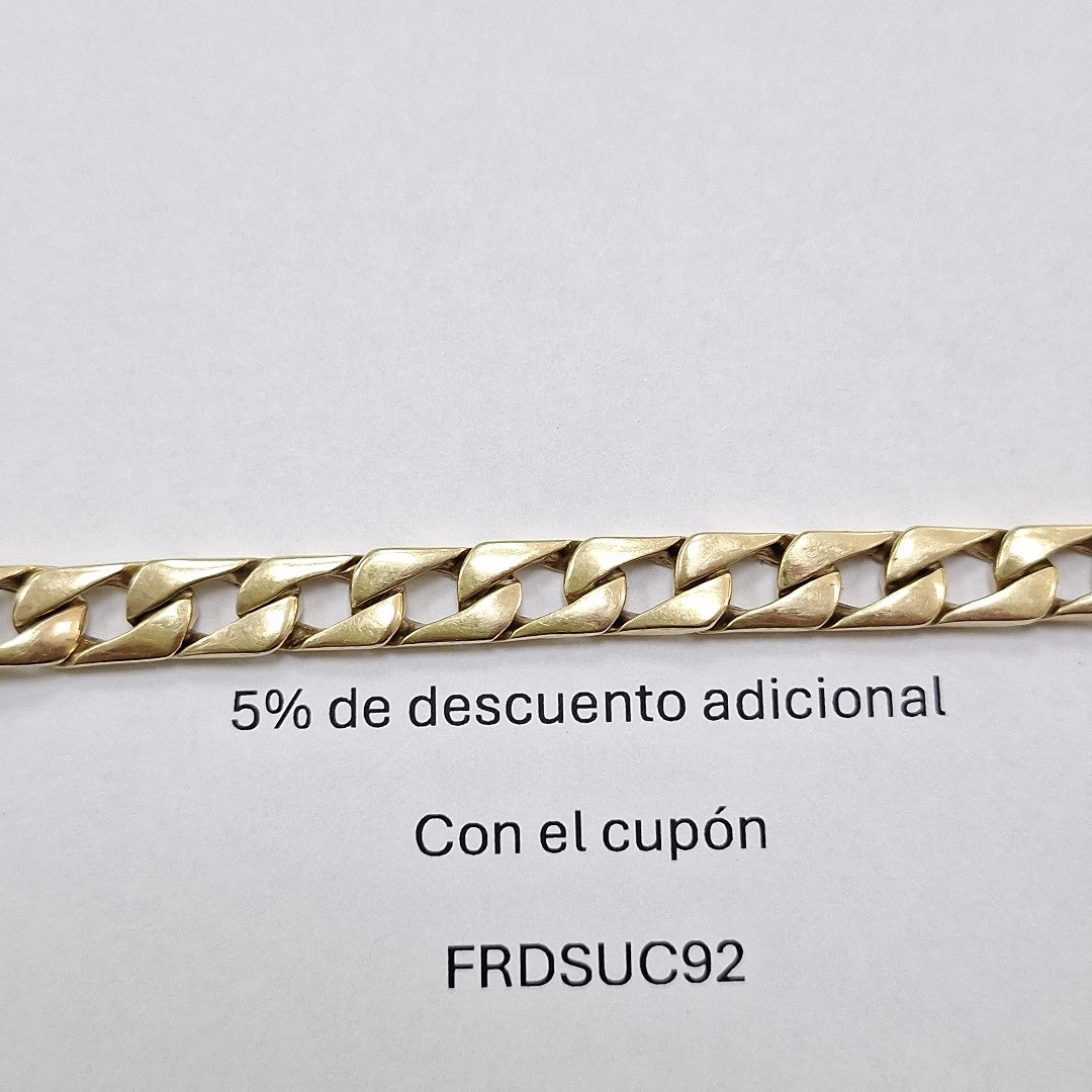 K1 29,00 GRMS 14 K ESPECIFICACIONES COMPLEMENTARIAS ESCLAVA TEJIDO ESLABONES , (SEMINUEVO)
