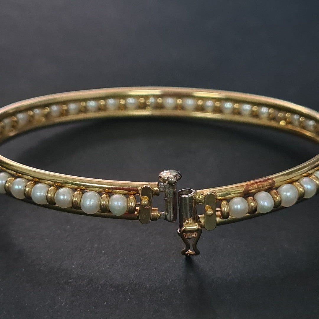 PULSERA RIGIDA ORO 14 K 14,40 GRMS (SEMINUEVO)